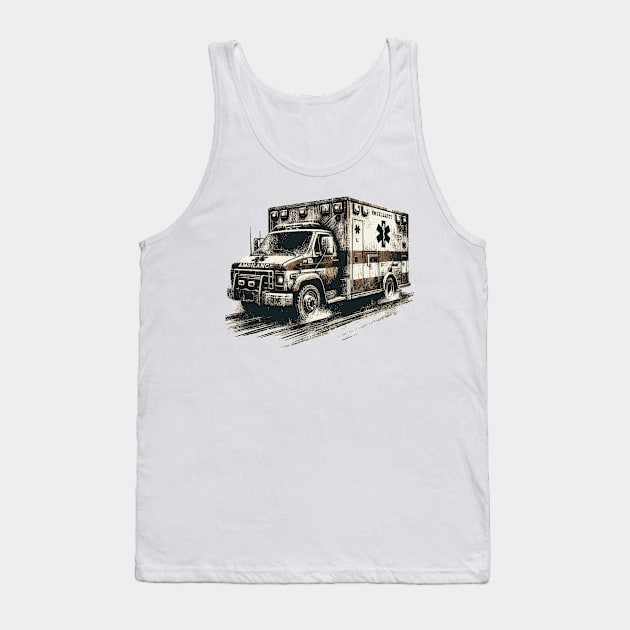 Ambulance Tank Top by Vehicles-Art